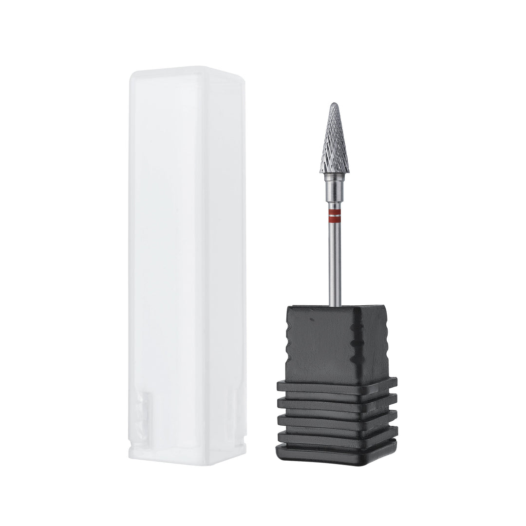STALEKS PRO Karbidová fréza pro leváky Cone, červená, Ø 6 mm / 14 mm – fotka 3