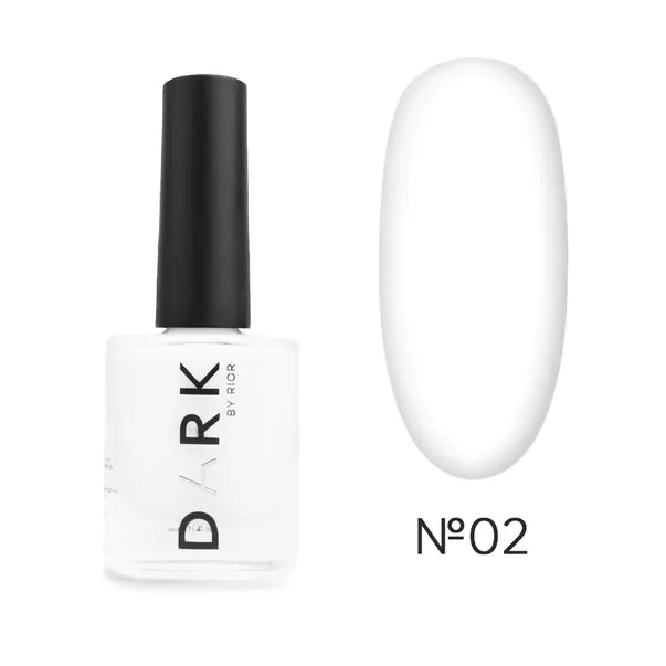 DARK Lak na razítkování №02 WHITE STICKY, 10 ml, bílý