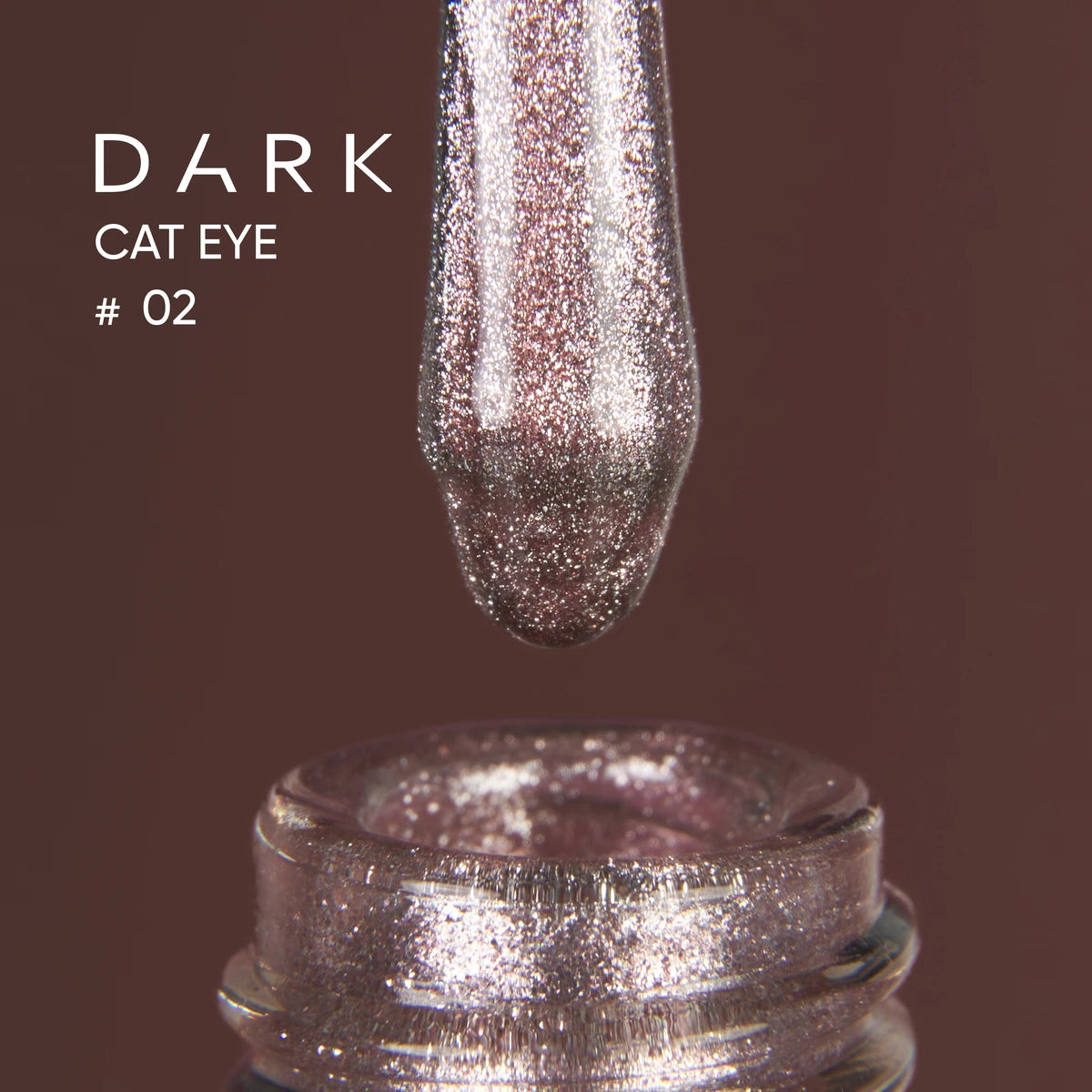 DARK Gel lak Cat Eye 02, 10 ml – fotka 2