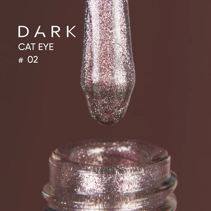 DARK Gel lak Cat Eye 02, 10 ml – fotka 2