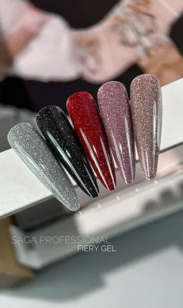 SAGA Professional Gel lak Fiery Gel 03, 9 ml