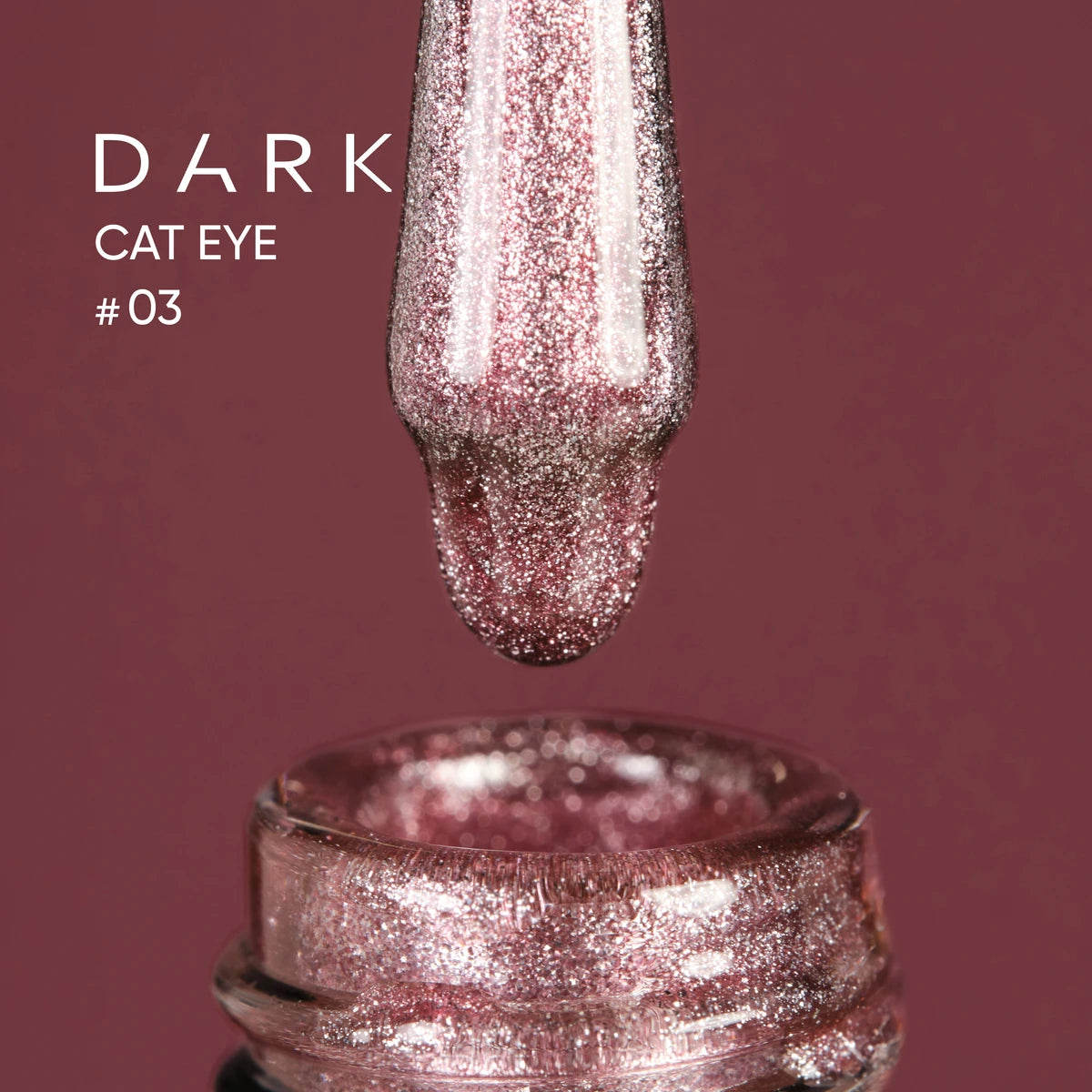 DARK Gel lak Cat Eye 03, 10 ml – fotka 2