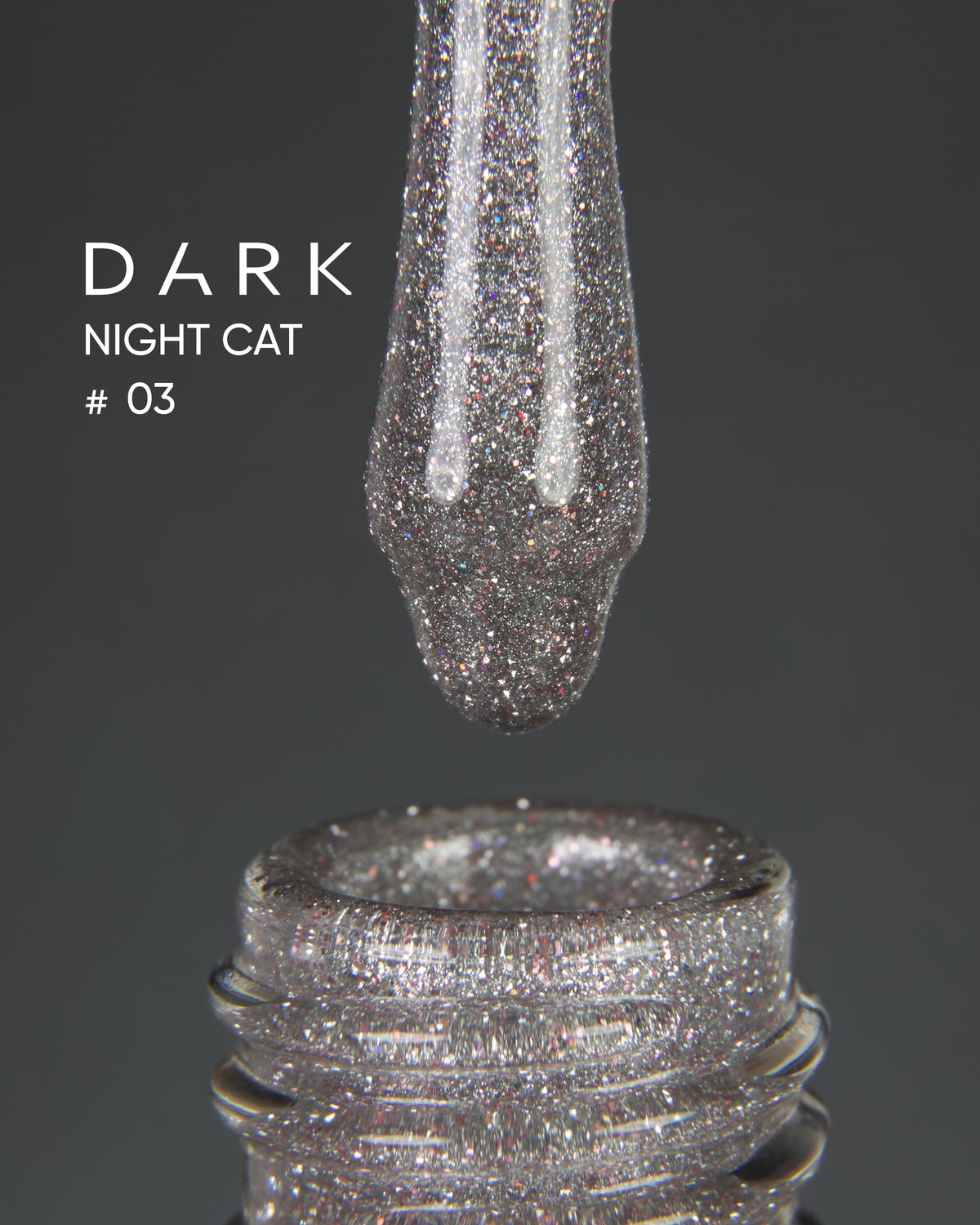 DARK Gel lak Night Cat 03, 10 ml