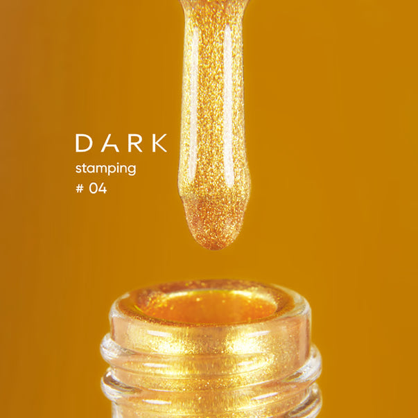 DARK Lak na razítkování №04 GOLDEN, 10 ml, zlatý