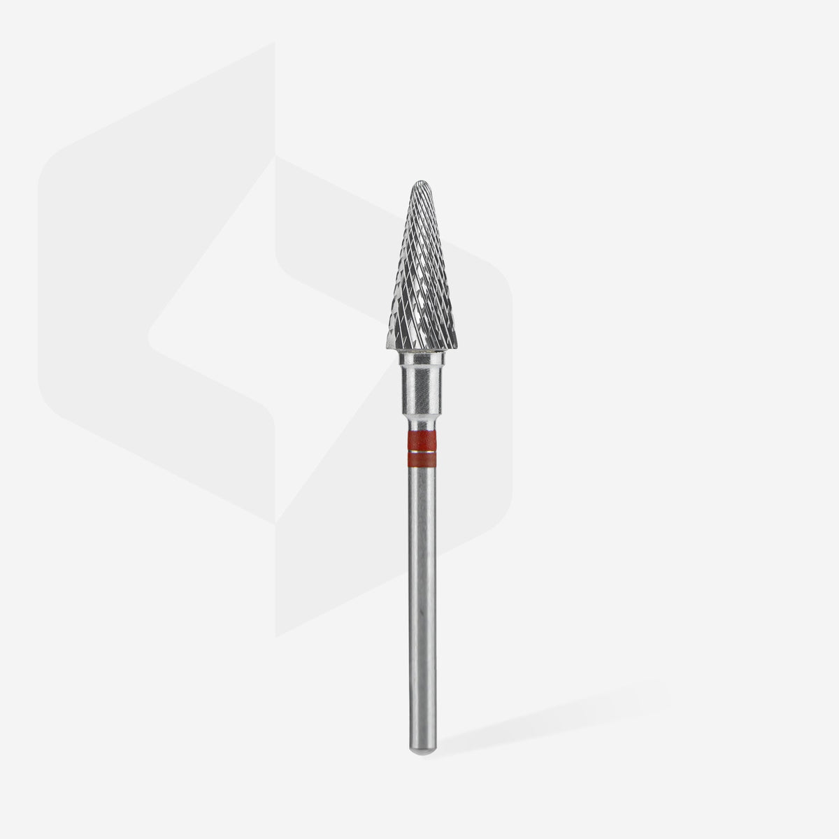 STALEKS PRO Karbidová fréza pro leváky Cone, červená, Ø 6 mm / 14 mm – fotka 2