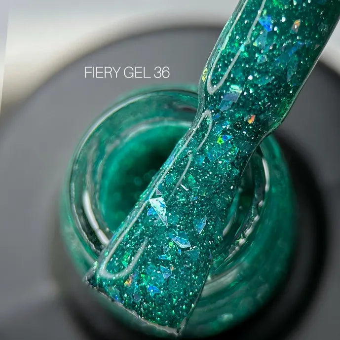 SAGA Professional Gel lak Fiery Gel 36, 9 ml