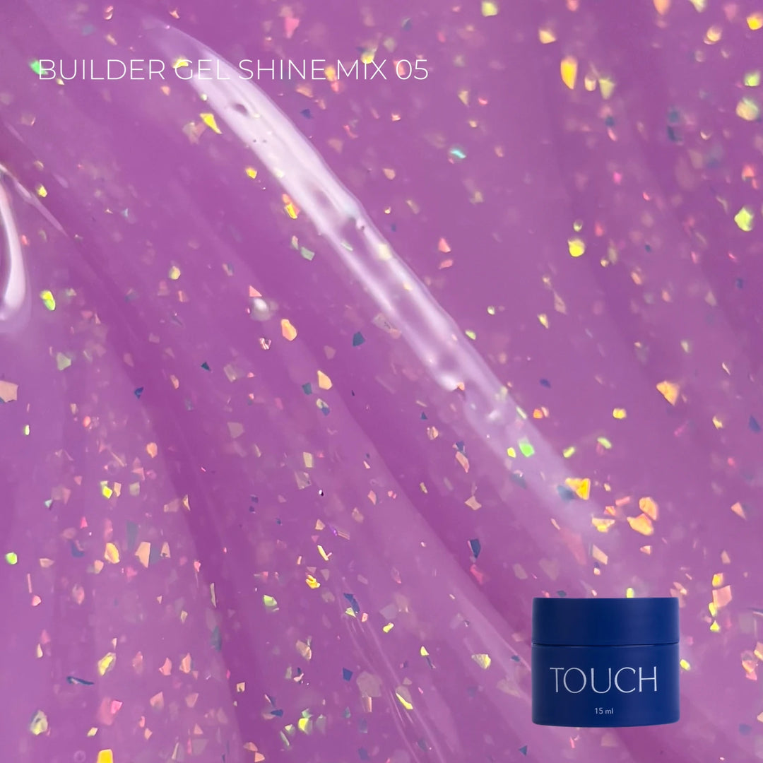 TOUCH Stavební gel SHINE MIX 5, 15 ml