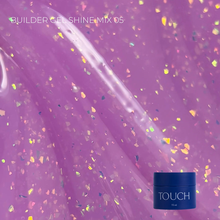 TOUCH Stavební gel SHINE MIX 5, 15 ml