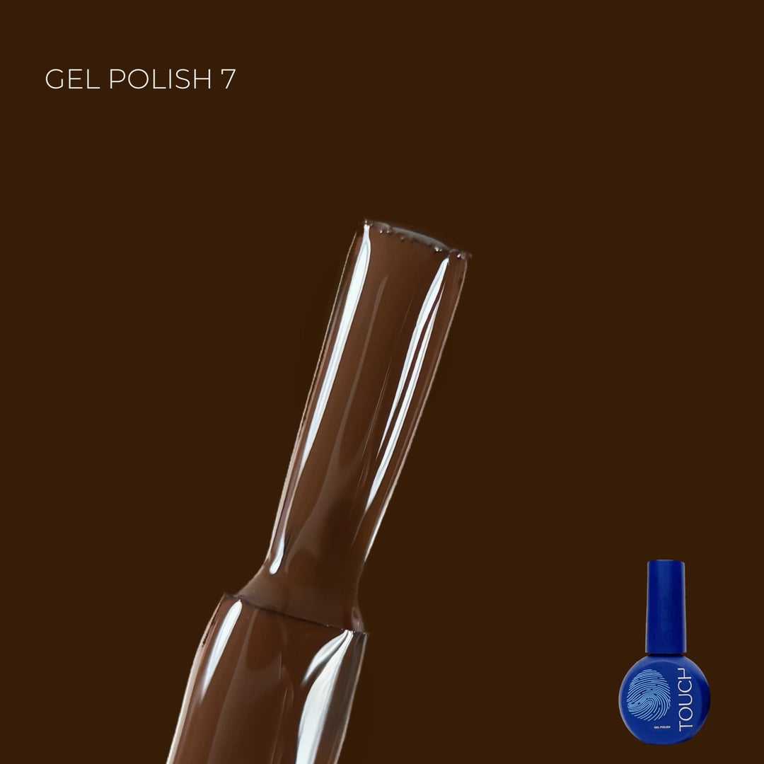 TOUCH Gel lak 7, 9 ml, hnědý