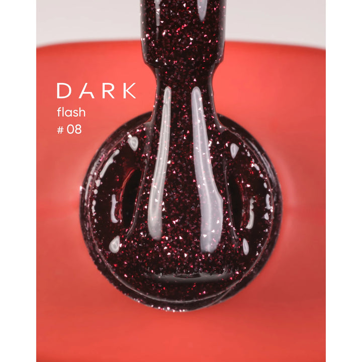 Dark Gel lak Flash 08, 10 ml