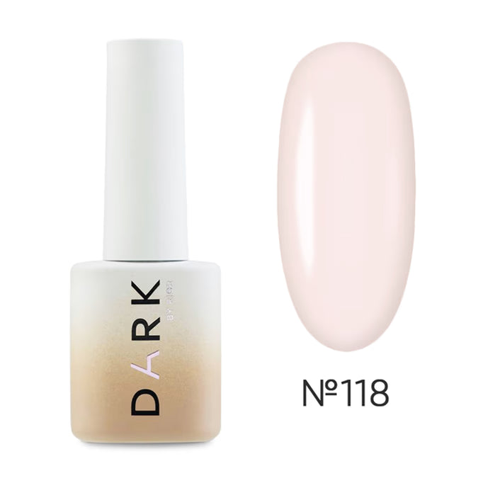 DARK Gel lak 118, 10 ml, mléčně růžový