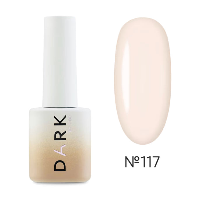 DARK Гель-лак 117, 10 мл, молочно-персиковий