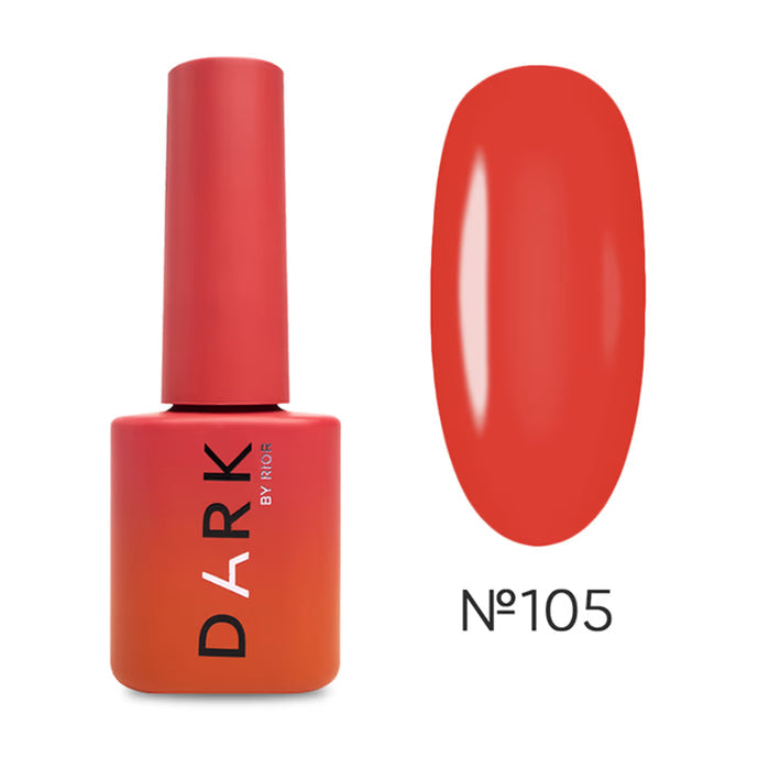 DARK Gel lak 105, 10 ml, červený