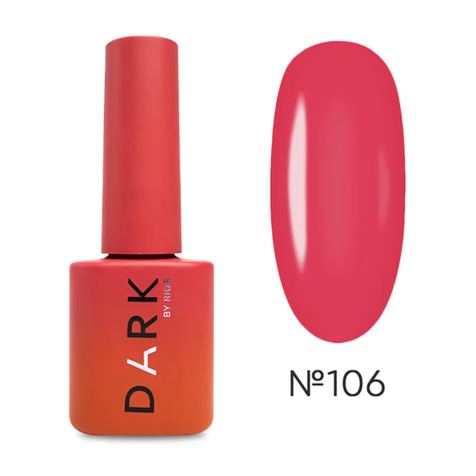DARK Gel lak 106, 10 ml, červený
