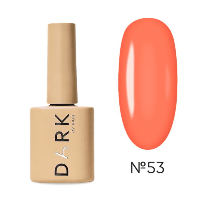 DARK Gel lak 53, 10 ml, oranžový