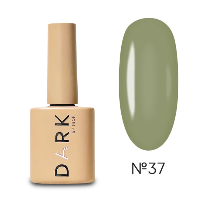 DARK Gel lak 37, 10 ml, olivově zelený
