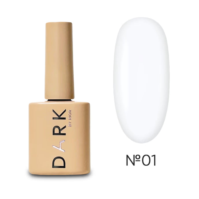 DARK Gel lak 01, 10 ml, bílý