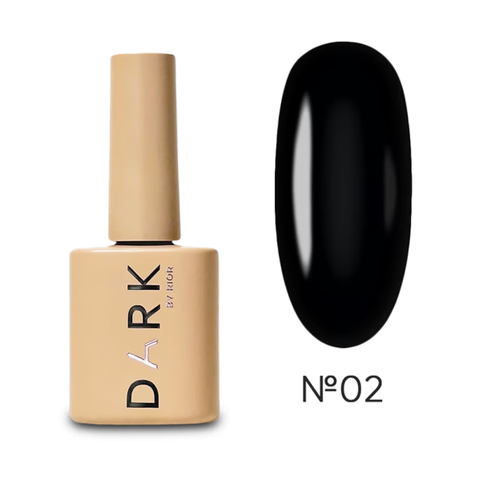 DARK Gel lak 02, 10 ml, černý