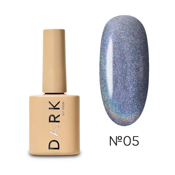 Dark Gel lak Hologram Cat Eye 05, 6 ml, světlomodrý