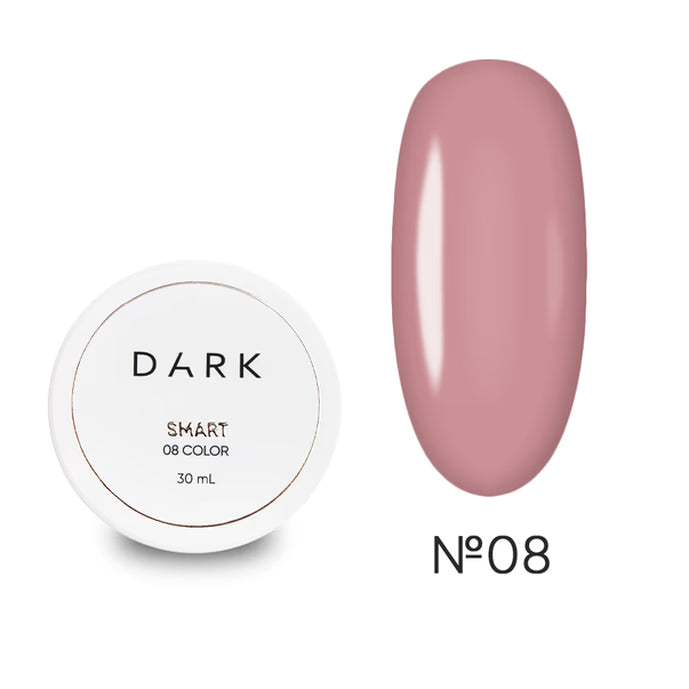 DARK Smart stavební gel 08, 30 ml, pudrově růžový