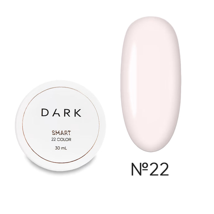 DARK Smart stavební gel 22, 30 ml, jemně růžový