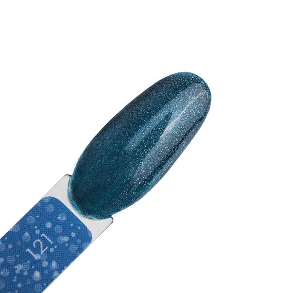 Dark Gel lak Cosmos 121, 6 ml, modrý