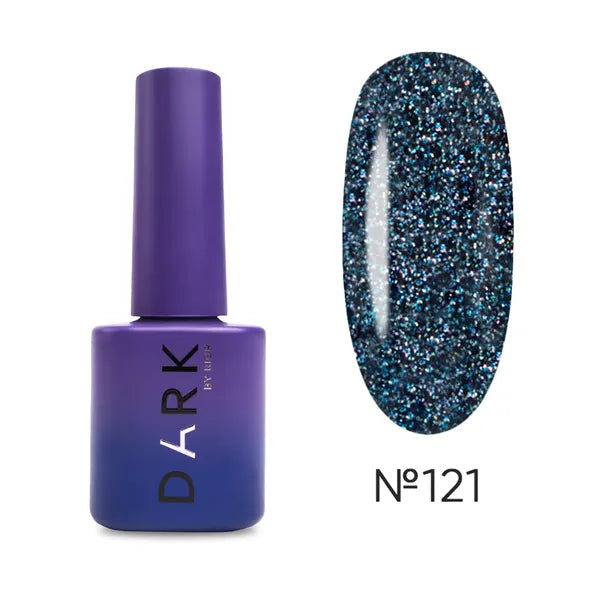 Dark Gel lak Cosmos 121, 6 ml, modrý