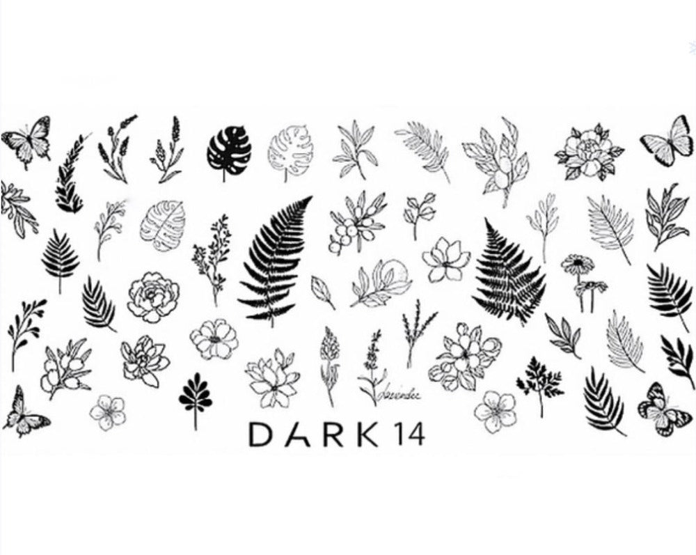 DARK destička na stamping 14