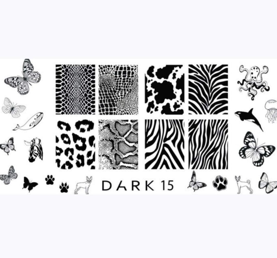 DARK destička na stamping 15