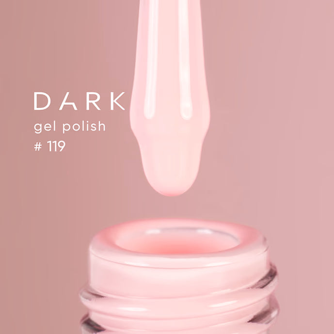 Dark Gel lak 119, 6 ml, mléčně broskvový