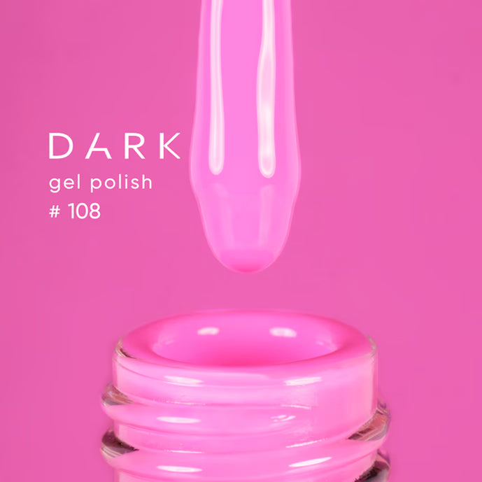 DARK Gel lak 108, 10 ml, růžový