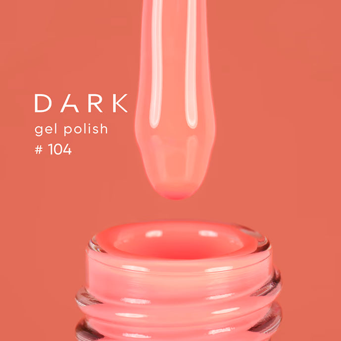DARK Gel lak 104, 10 ml, broskvový