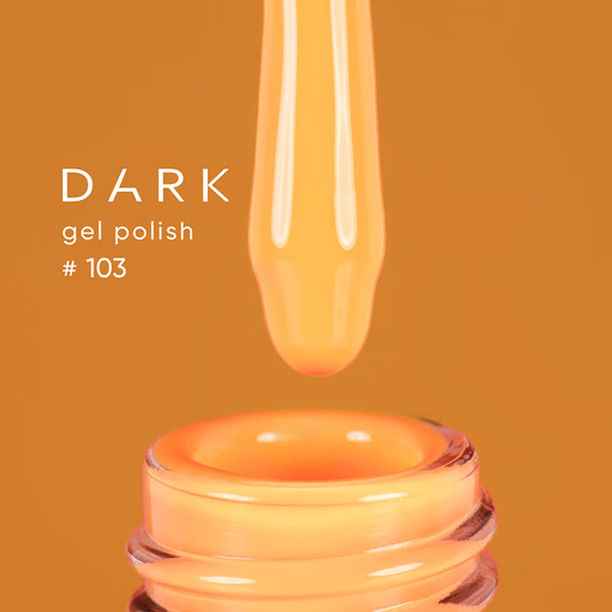 DARK Gel lak 103, 10 ml, oranžový