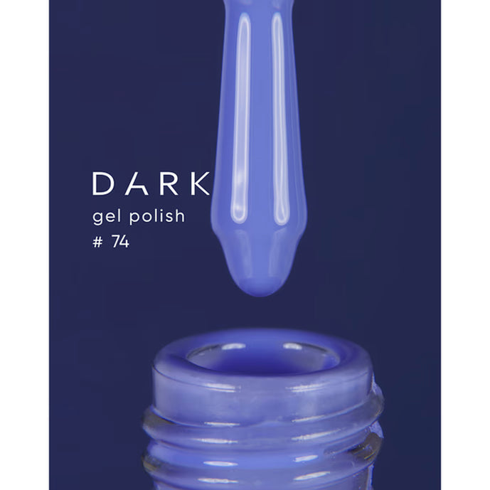 DARK Gel lak 74, 10 ml, modrý
