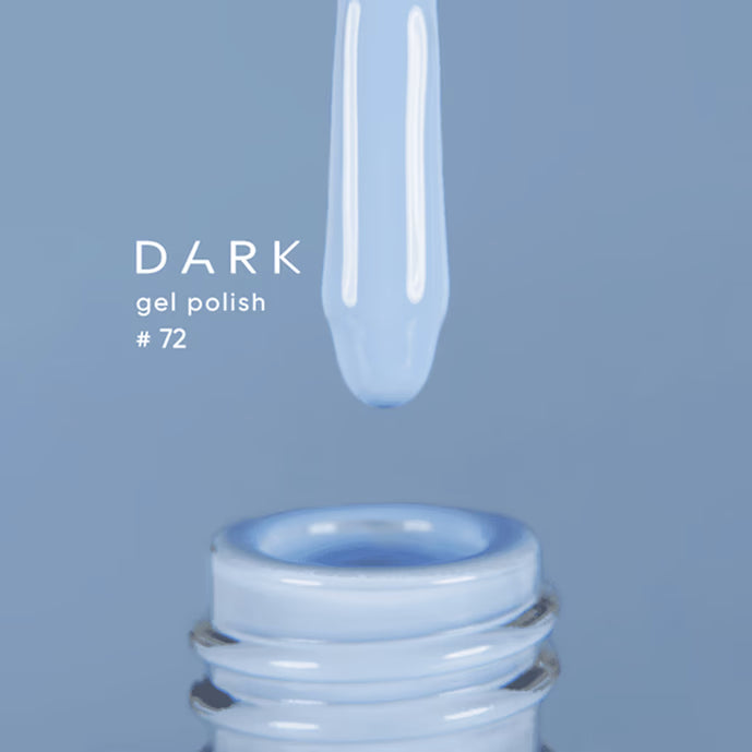 DARK Gel lak 72, 10 ml, bleděmodrý
