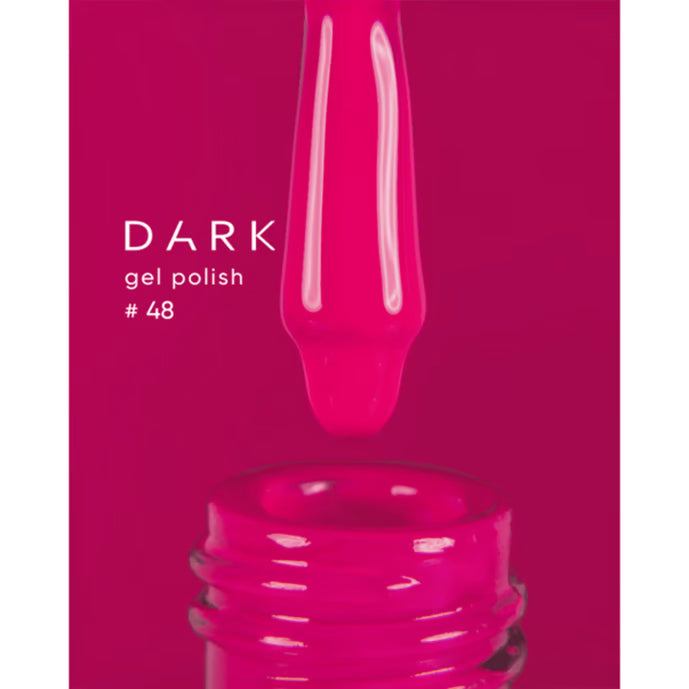 DARK Gel lak 48, 10 ml, červený
