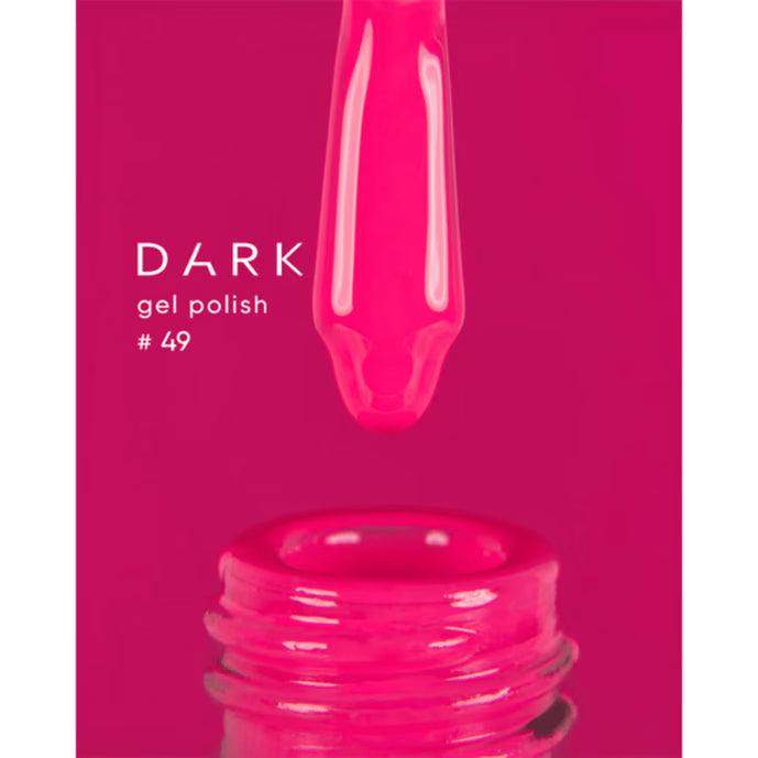 DARK Гель-лак 49, 10 мл, червоний