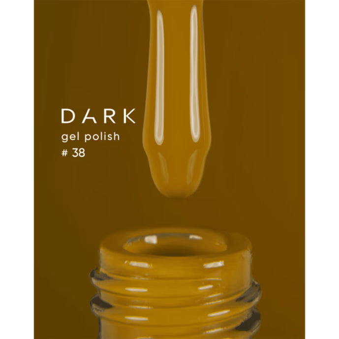 DARK Gel lak 38, 10 ml, hořčičný