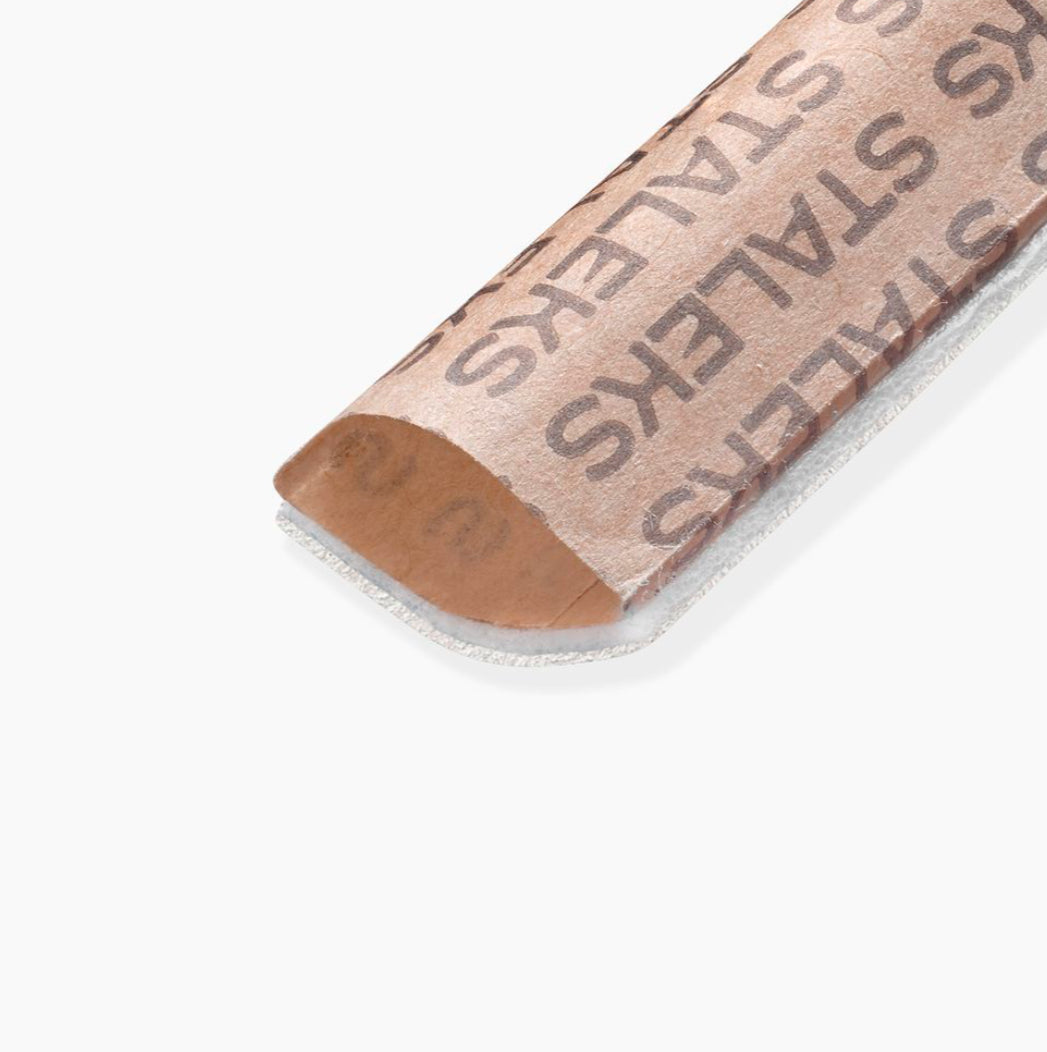 Jednorázové bílé pilníky papmAm na měkké pěnové vrstvě Staleks EXPERT 20 100w grit (25 ks)