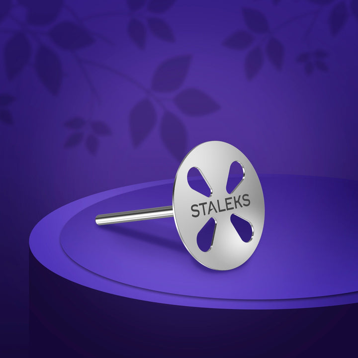 STALEKS PRO Pedikúrní disk s prodlouženou stopkou PODODISC L EXPERT, 25 mm + 5 jednorázových pilníků 180 grit