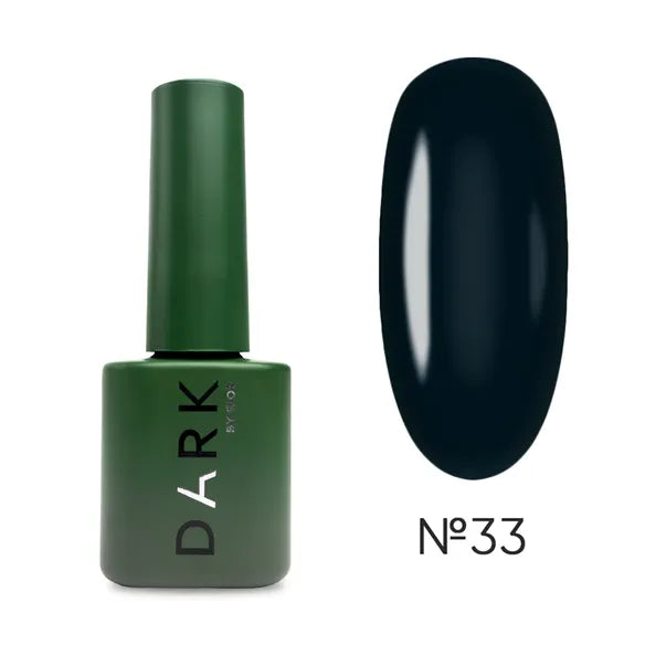 Dark Gel lak 33, 6 ml, tmavě zelený