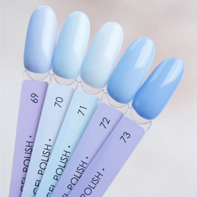 DARK Gel lak 69, 10 ml, bleděmodrý