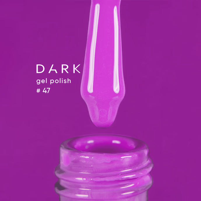 DARK Gel lak 47, 10 ml, fuchsie