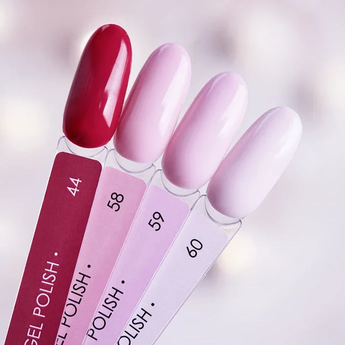 DARK Gel lak – vzorník odstínů 44, 58, 59 a 60