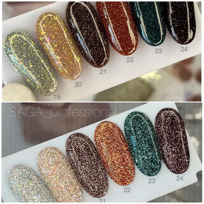 SAGA Professional Gel lak Fiery Gel 24, 9 ml