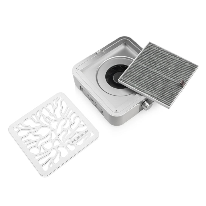 BUCOS MUSSON X3 SILVER Dust Collector – 72W, Carbon HEPA filtr