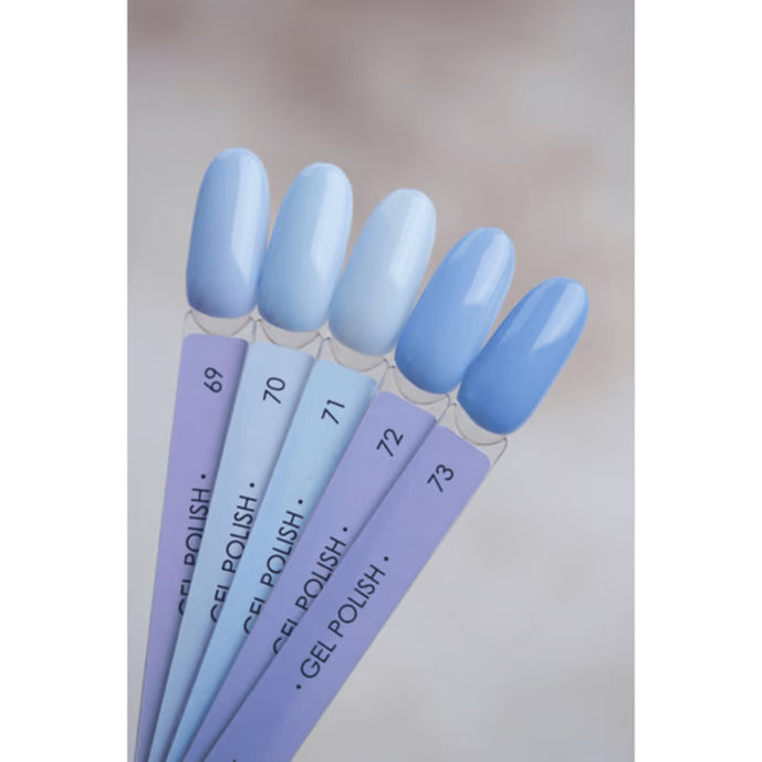 DARK Gel lak 73, 10 ml, bleděmodrý