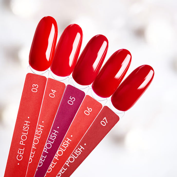 DARK Gel lak 05, 10 ml, červený