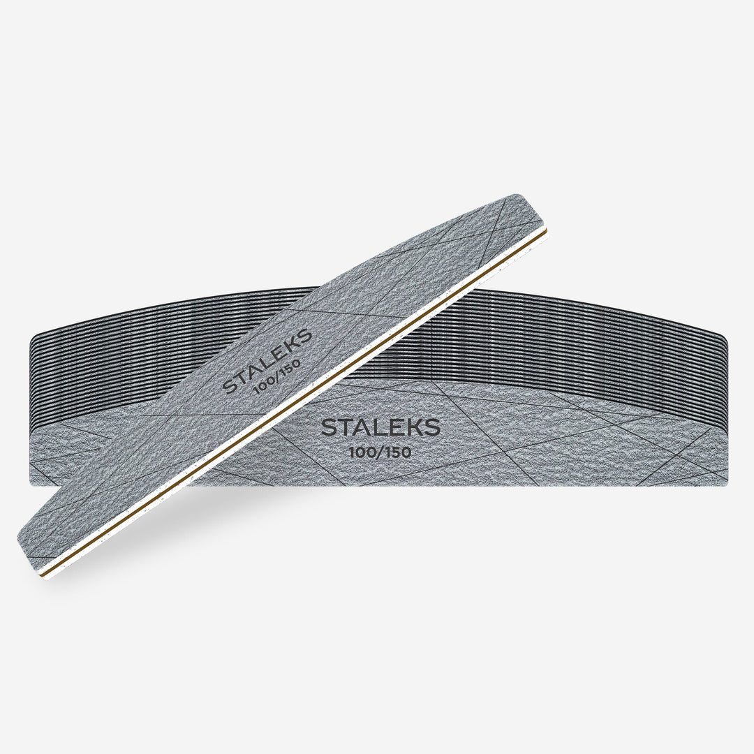 STALEKS PRO Minerální pilník půlměsíc SMART 40, 100/150 grit (25 ks) – fotka 3
