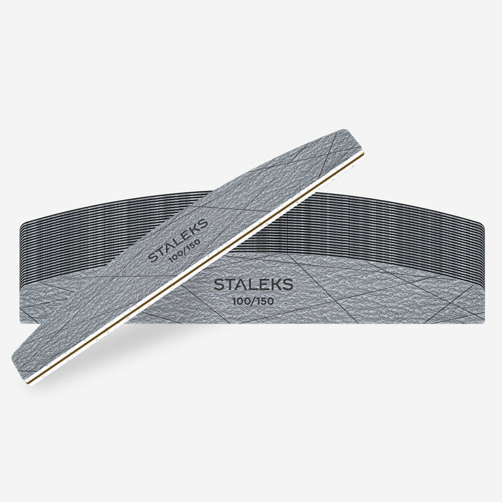 STALEKS PRO Minerální pilník půlměsíc SMART 40, 100/150 grit (25 ks) – fotka 3